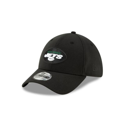 New York Jets Gorra | New Era NFL Logo Elements 2.0 39thirty Stretch Fit Cap Mexico - Negros